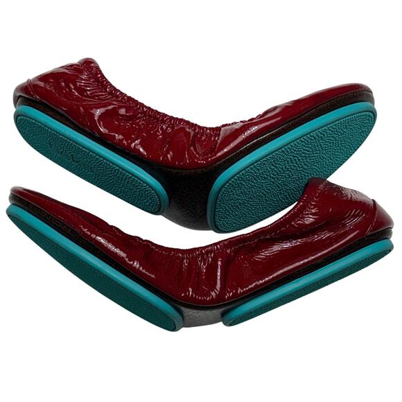 Tieks by Gavrieli RUBY RED PATENT 100% Leather Ballet Flats Shoes Size 7 $220 - Picture 8 of 14